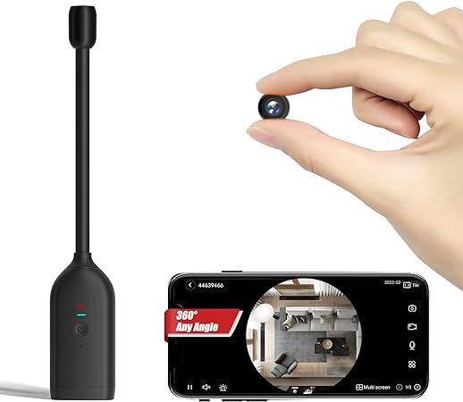 WiFi Camera,1080P Hd 360 Degree Panoramic Two Way Voice Motion Detection Goose Neck Wireless Home Security Camera.