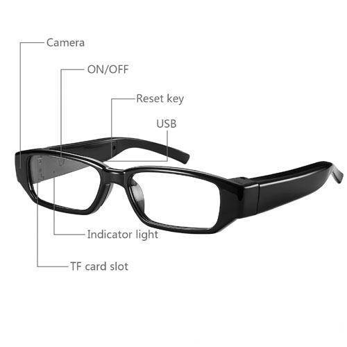 HD 720P Camcorder mini DVR Camera Eyewear Clear Glasses Video Recorder 1280*720 Hidden Spy Camera Digital Video Camcorder