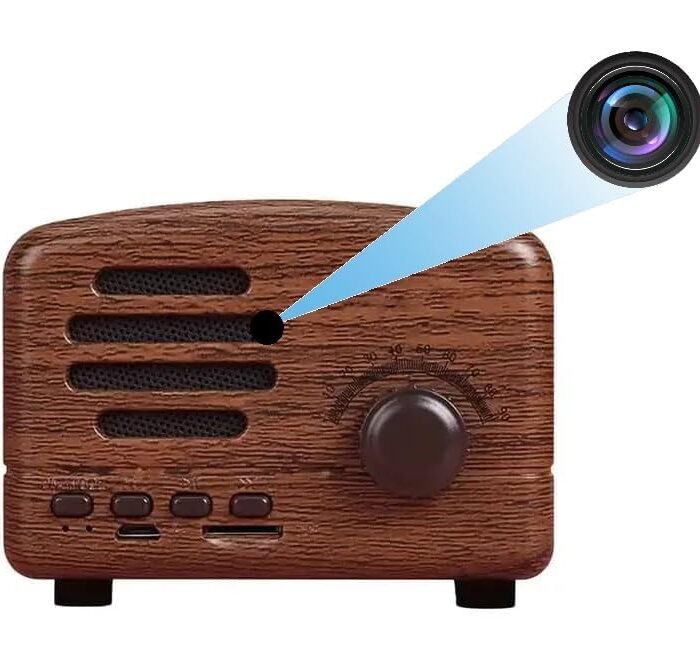 4K Spy WiFi Bluetooth Speaker Full HD 1080P Audio Video Recorder for Home and Office FM Radio with Inbuilt 32GB SD Card