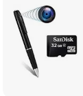 Pen 1080p Camera Full HD, Loop Recording Audio and Video Recorder, - Wireless Portable Pen Security Cam with Ultra HD Lens