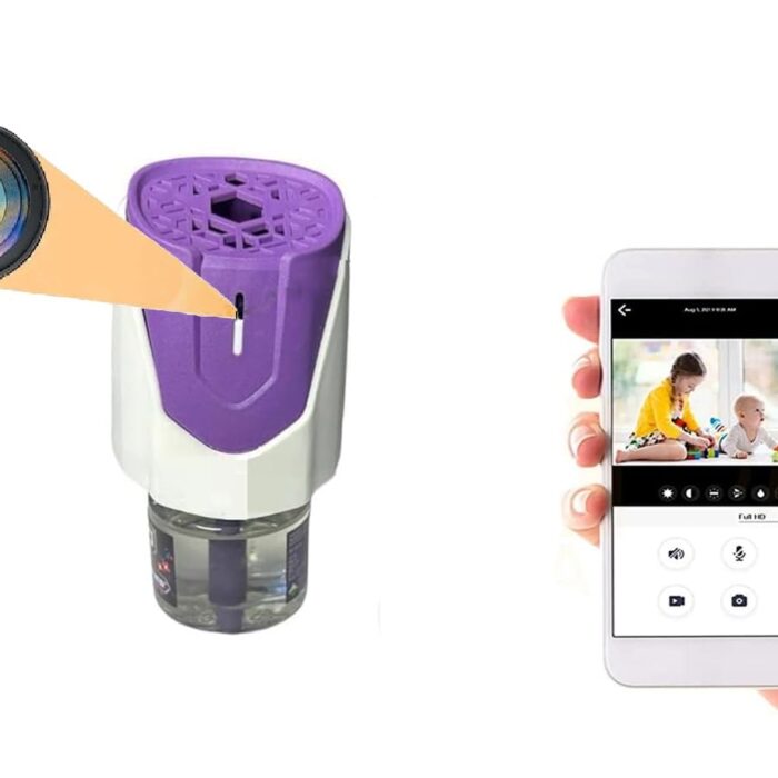 SPY CAMERA Wi-Fi Mosquito Repellent, 4k Hidden Camera with 32gb Built in Memory with Live Audio and Video, Motion Detection Home Security Wireless Wi-Fi Surveillance Camera (iWFCAM App)